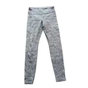 Athleta Girl Snowball Tight Grey Space Dye Softluxe Leggings Girls Medium 8 10 M